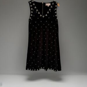 Philosophy‎ Women's Gold Studded Black Sleeveless Dress - Size Medium